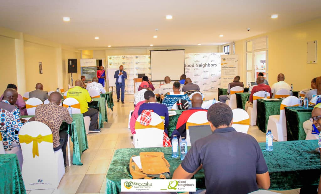 Members gathered for a community annual general meeting